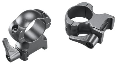 Weaver Mounts Lever Lok Rings, 1 in. Tube, Extra High, Weaver, Matte Black, Steel