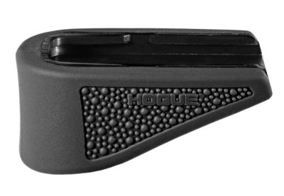 Hogue Extension Base Pad for Glock 43 6 Round Magazines, Black, Overmolded Rubber