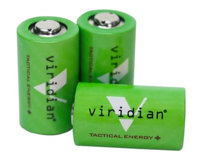 Viridian CR2 Batteries, 3V, 1,050mAh, 3-Pack