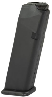 KCI USA INC 10/15 Round 40 S&W Magazine for Glock Pattern, Black, Hardened Steel/Polymer