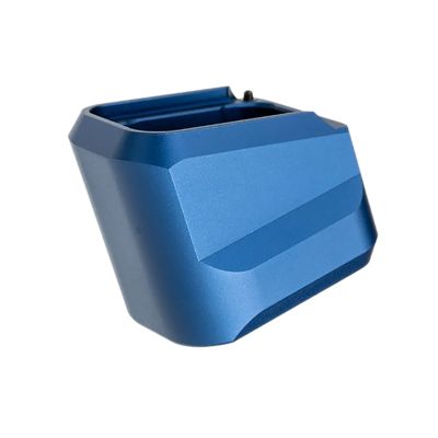 Tyrant CNC Magazine Extension for H&K VP9/VP40/VP30, 5 Round Capacity, Blue, Aluminum