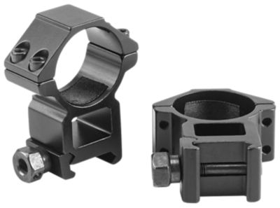 Riton Optics Scope Rings, 30mm Tube, High, Picatinny/Weaver, Matte Black