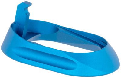 Walther Arms Flared Magwell for Walther PPQ, Steel or Polymer Frame, Blue, Machined Aluminum