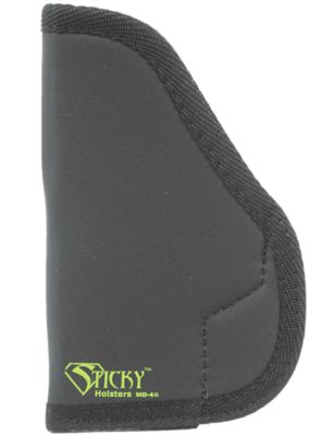 Sticky Holsters MD-4 Gen 1 Holster for Glock 26/27, Ambidextrous, Black/Green, Latex Free Rubber