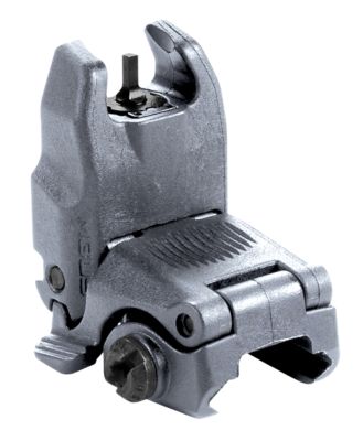 Magpul MBUS Front Sight for AR-15/ M16, Stealth Gray Polymer, Spring-Loaded Flip Up