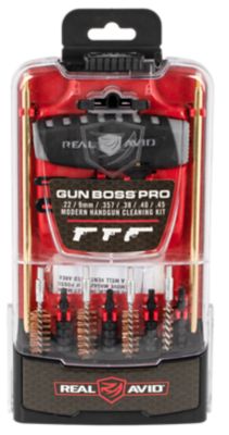 Real Avid/Revo Multi-Caliber Gun Boss Pistol Cleaning Kit with Case, Slotted Tip, 12.5 in.