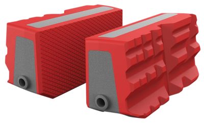 Real Avid/Revo Smart-Jaws Multi-Fit Sleeves, Reversible, Gray/Red, Rubber Overmold
