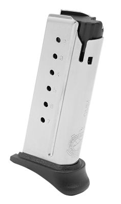 Springfield Armory 7 Round 9mm Luger Magazine for Springfield XDS Mod2, Hook Floor Plate, Stainless Steel