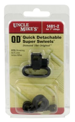 Uncle Mike's Super Swivel for Browning BLR (Does Not Fit BLR Lightening), Quick Detach, 115 BLR, Blued, 1 in. Loop