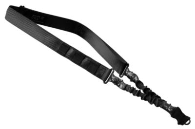 Phase 5 Weapon Systems Single-Point Nylon Strap with Elastic Shock-Cord Adjustable Bungee Sling, 24.5 to 33.5 in., Black