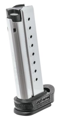 Springfield Armory 9 Round 9mm Luger Magazine for Springfield XD-E, Detachable w/Extended Sleeve, Stainless Steel