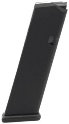 KCI USA INC 17 Round 9mm Luger Magazine for Double Stack Glock, Black, Polymer