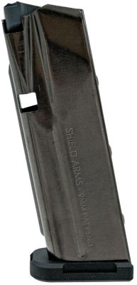 Shield Arms S15 Gen 3 15 Round 9mm Luger Magazine for Glock 48/43X, Flush, Black, Nickel Steel