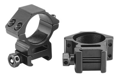 Riton Optics Scope Rings, 34mm Tube, Medium, Picatinny/Weaver, Black Anodized, Aluminum