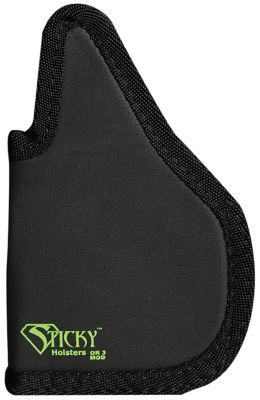 Sticky Holsters OR-3 Holster for Sig P365XL with Optic & Laser, Ambidextrous, Black/Green, Latex Free Rubber
