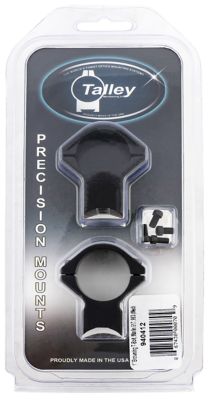 Talley Scope Mount/Ring Combo for Browning T-Bolt, 1 in. Tube, Medium, 0 MOA, Black Anodized, Aluminum