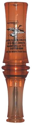 Haydels White Front Acrylic Specklebelly Open Goose Call, Brown