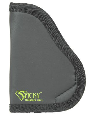 Sticky Holsters MD-1 Holster for Small 9mm, Ambidextrous, Black/Green, Latex Free Rubber