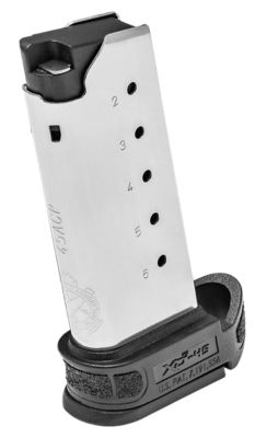 Springfield Armory 6 Round 45 ACP Magazine for Springfield XDS Mod2, Stainless Steel, XDSG5006
