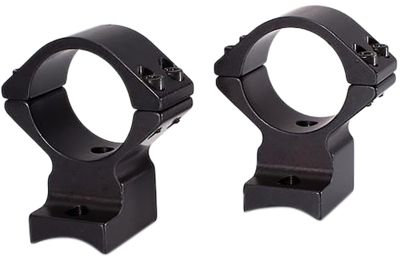 Talley Scope Mount/Ring Combo for Savage (8-40) Round Receiver w/AccuTrigger, 1 in. Tube, Medium, Black Anodized, Aluminum