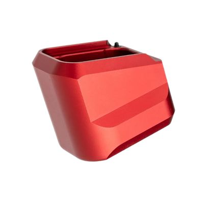 Tyrant CNC Magazine Extension for H&K VP9/VP40/VP30, 5 Round Capacity, Red, Aluminum