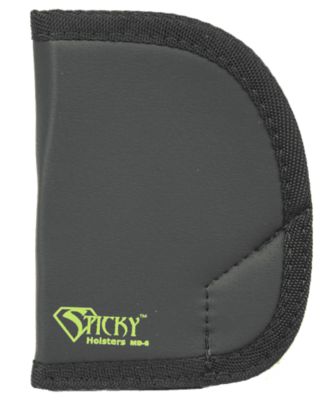 Sticky Holsters MD-6 Holster for Ruger SP101, Ambidextrous, Black/Green, Latex Free Rubber