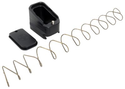 Shield Arms Magazine Extension for Glock 17/19X/22/34/35/45, 40 S&W/9mm Luger, 5 Round Capacity, Extended, Black, Aluminum