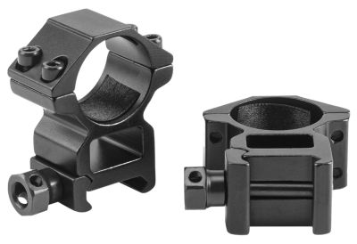 Riton Optics Scope Rings, 30mm Tube, Medium, Picatinny/Weaver, Matte Black