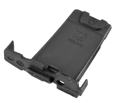 Magpul PMAG Minus Limiter for PMAG AR/M4 GEN M3 Magazines, 5.56x45mm, 5 Round Capacity, Black, Polymer, 3-Pack