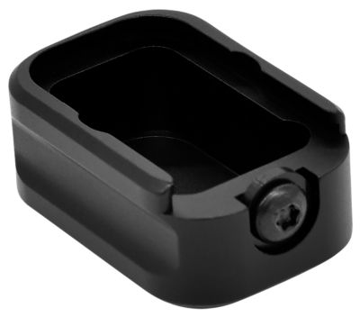 Warne Magazine Extension for Sig P320 Magazines, 5 Round Capacity, 6061-T6 Aluminum, Hardcoat Anodized Black