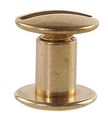 Uncle Mike's Chicago Screws, Brass, 24-Pack