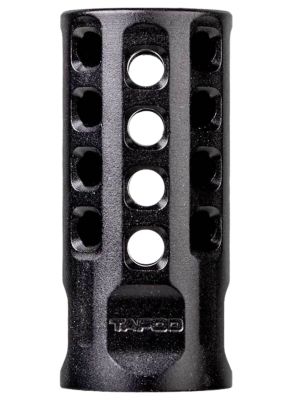Tapco Muzzle Brake for Ruger 10/22, 22 LR, 1/2 in. x 28 Thread, 2 in. OAL, .920 in. Diameter, Black, Anodized, Aluminum