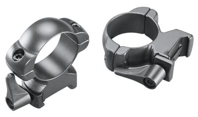 Weaver Mounts Lever Lok Rings, 30mm Tube, High, Weaver, Matte Black, Steel