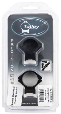 Talley Scope Mount/Ring Combo for Remington 700/721/722/725/40X, 1 in. Tube, Low, 20 MOA, Long Action, Black Anodized, Aluminum