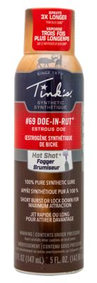 Tinks 5 oz. #69 Doe-in-Rut Synthetic Estrus Doe Urine Deer Attractant in Hot Shot Fogger