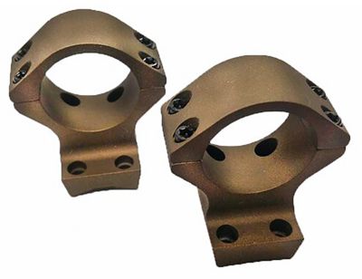 Talley Scope Mount/Ring Combo for Browning X-Bolt, 30mm Tube, Medium, 0 MOA, Short/Long Action, Burnt Bronze, Aluminum