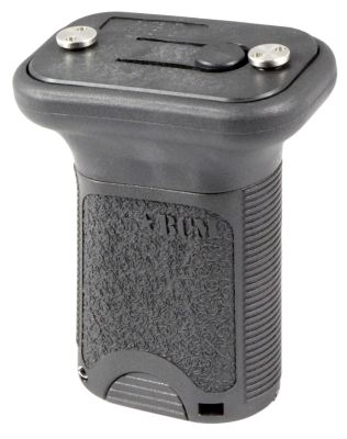 Bravo BravoGunfighter Short Vertical Grip with Storage Compartment for AR-15, Fits KeyMod Rail, Polymer, Black, Textured