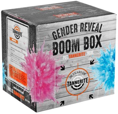 Tannerite Gender Reveal Boom Box Shooting Target, 1 lb., Includes 10 lb. Pink Powder and 1 Target