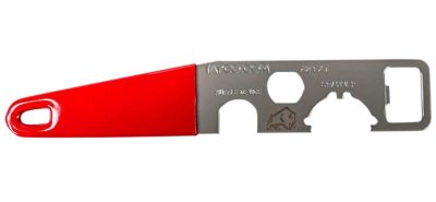 Tapco Stock Wrench, Red, Steel, Rubber Handle