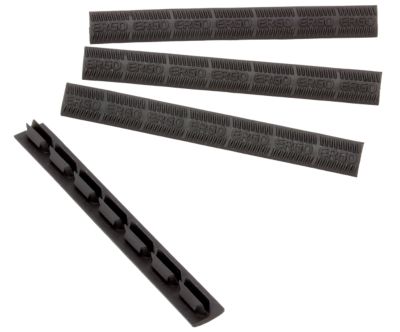 Ergo WedgeLok Slot Cover, 4 Slot Low Profile w/Aggressive Texture, 4-Pack, Black, Rubber