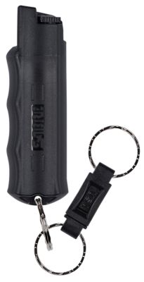 Sabre 25-Burst Quick-Release Red USA Formula Pepper Spray with Keychain, 10 ft. Range, 0.54 oz.