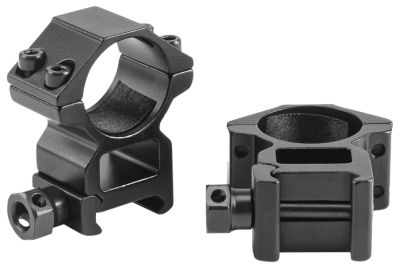 Riton Optics Scope Rings, 1 in. Tube, Medium, Picatinny/Weaver, Matte Black