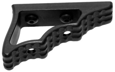 Ergo Enhanced Angled Grip, Fits KeyMod Rail, Black, Anodized Aluminum