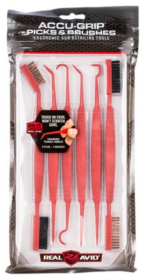 Real Avid/Revo Accu-Grip Picks and Firearm Brushes, 8 to 8.25 in., 6 pc.