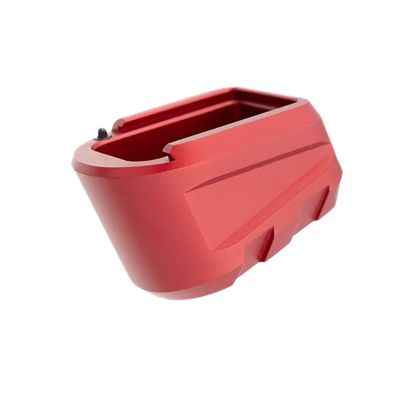 Tyrant CNC Magazine Extension for Sig P365 X Macro, 9mm, 3 Round Capacity, Red, Aluminum