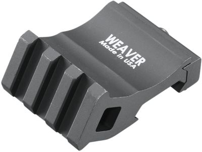 Weaver Mounts Offset Rail Adapter, 0 MOA, Black Anodized