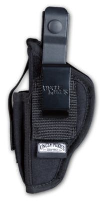 Uncle Mike's Sidekick IWB/OWB Holster Hip Holster for Med/Large DA Revolver, 3-4 in. Barrel, Ambidextrous, Black, Kodra, Size 02