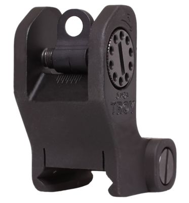 Troy Ind BattleSight Fixed Rear Sight for AR-15/AR-10, Round, Black Hardcoat Anodized