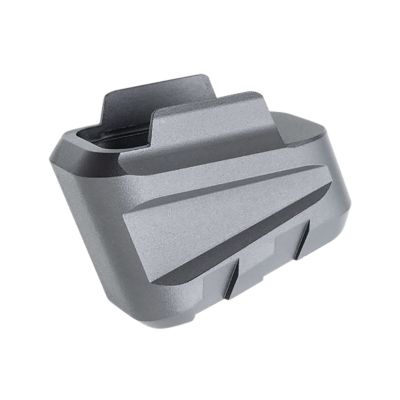 Tyrant CNC Magazine Extension for Sig P320, 5 Round Capacity, Gray, Aluminum