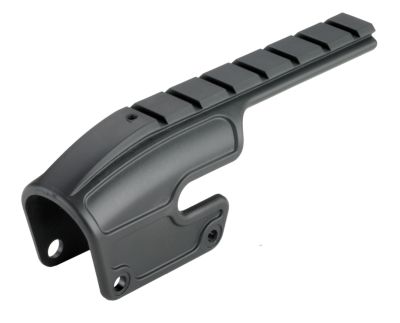 Weaver Mounts No-Gunsmith Saddle Shotgun Mount for Remington 870/110/11-87, Black, Polymer